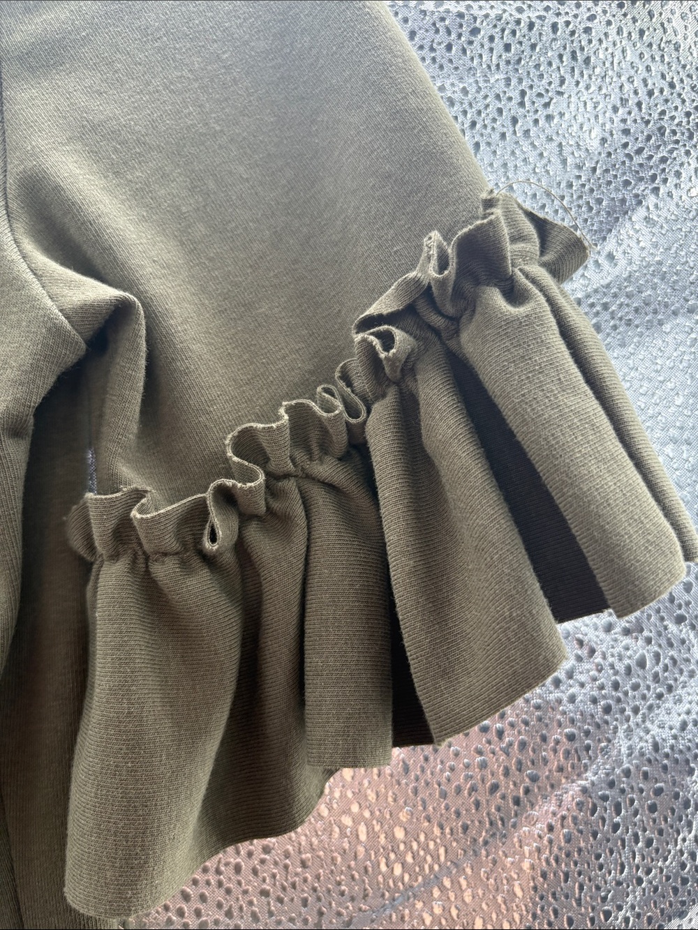 Angela Mele Milano Olive Green Embellished Women's Dress with Tassel Detail - Picture 8 of 9